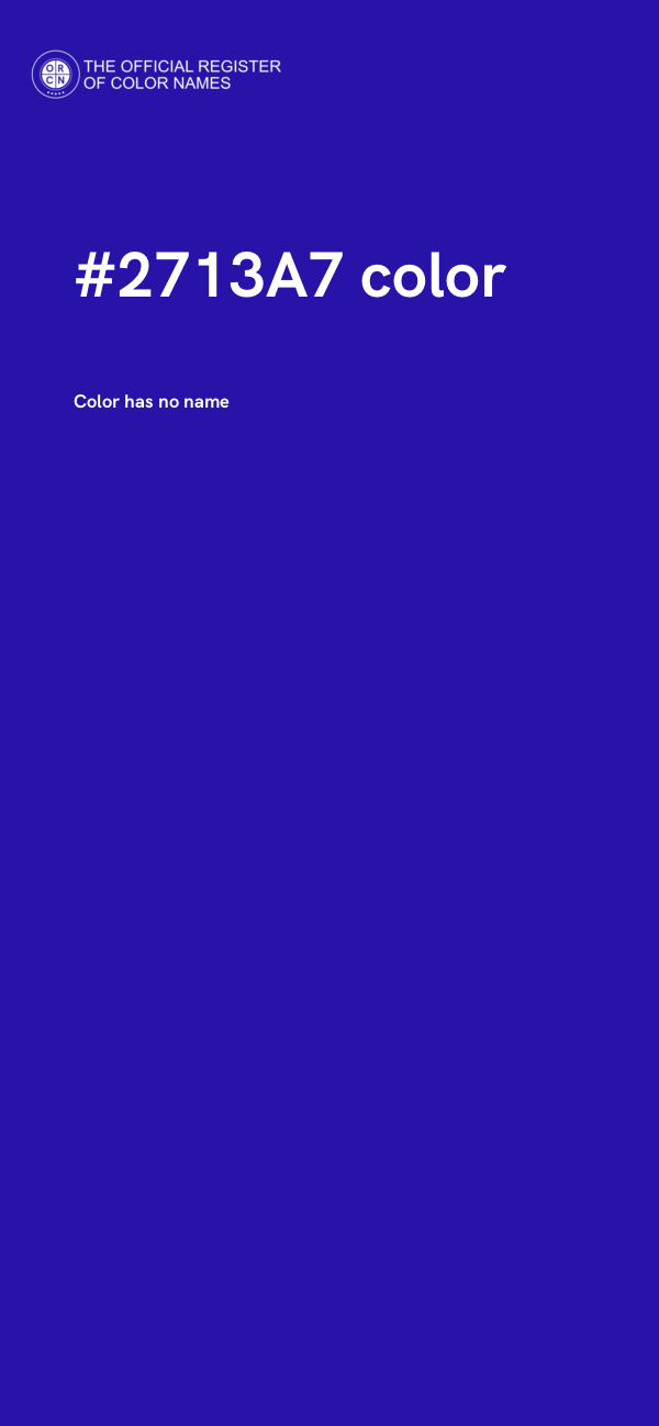 #2713A7 color image