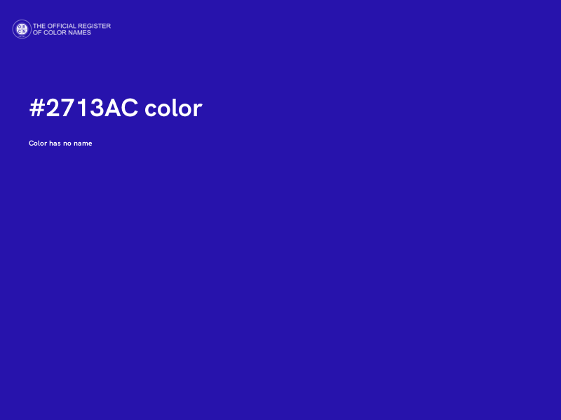 #2713AC color image