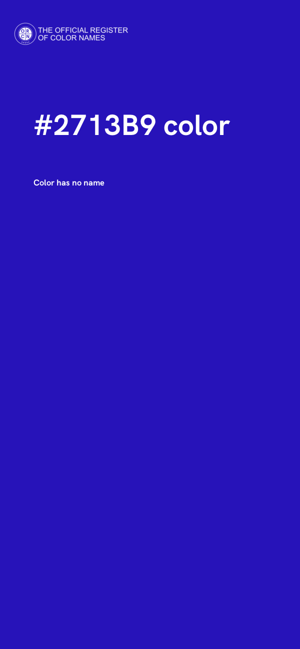 #2713B9 color image