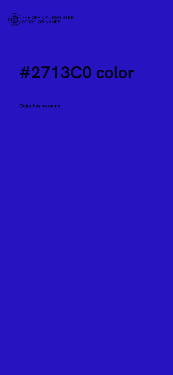 #2713C0 color image