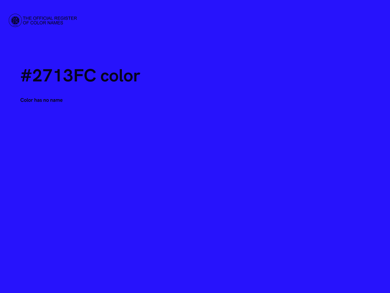 #2713FC color image