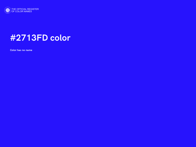 #2713FD color image