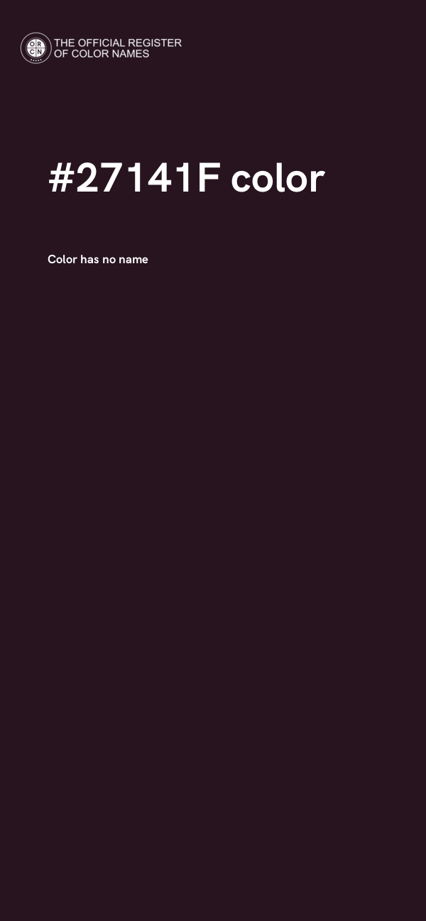 #27141F color image