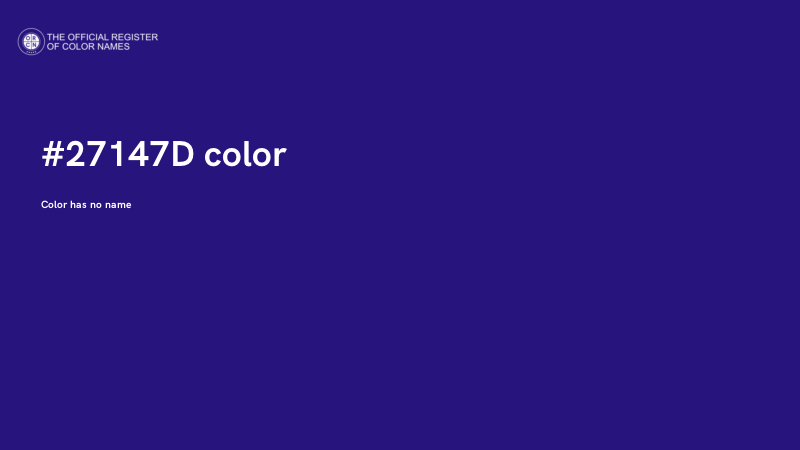 #27147D color image