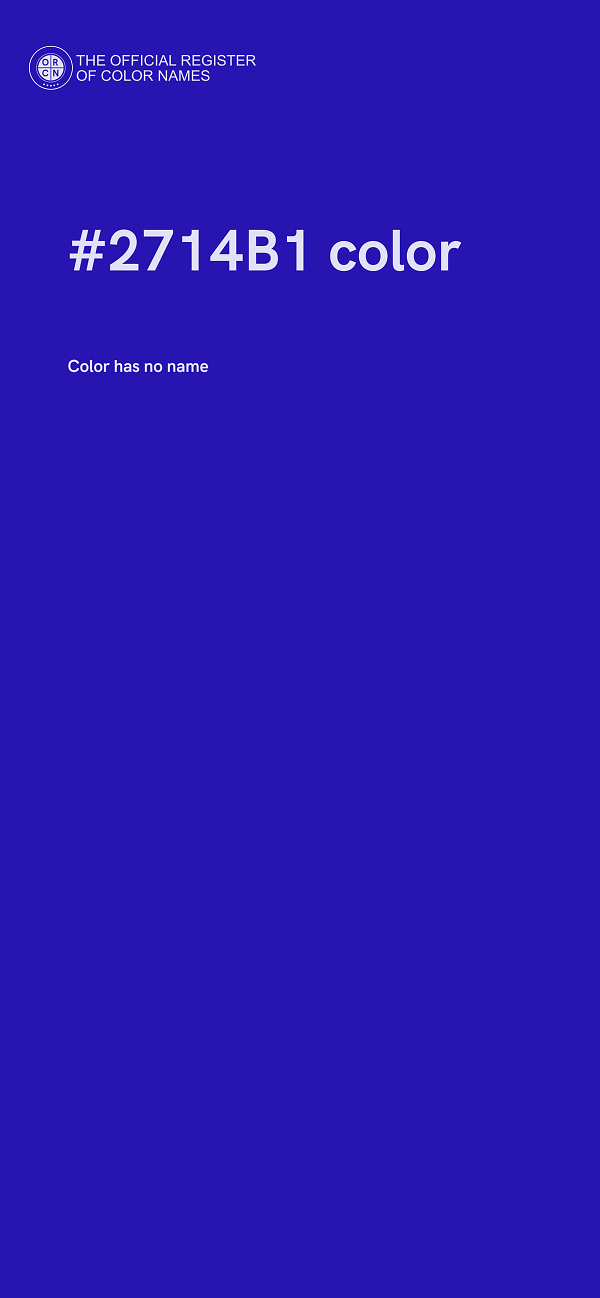 #2714B1 color image