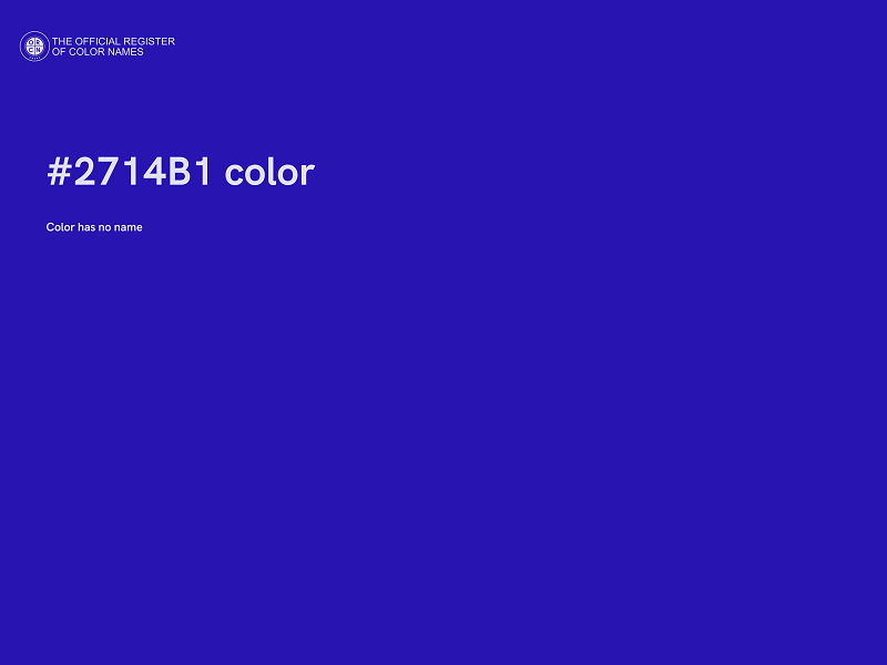 #2714B1 color image