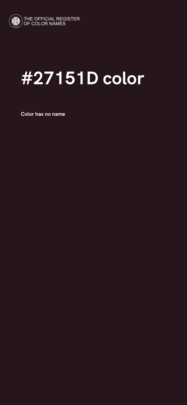 #27151D color image