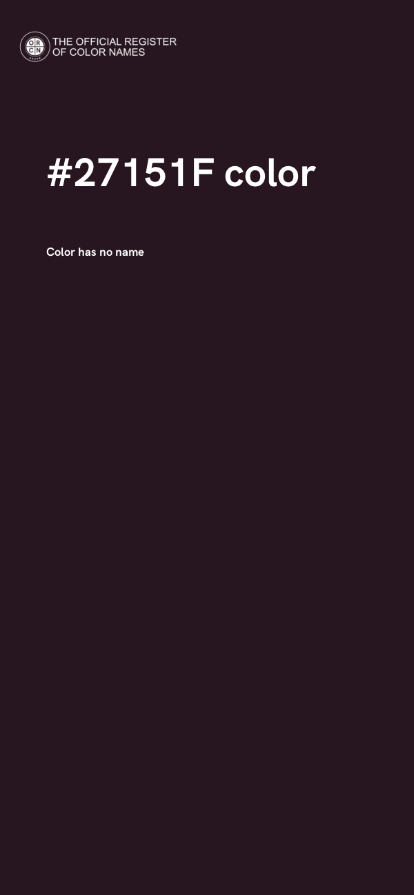 #27151F color image