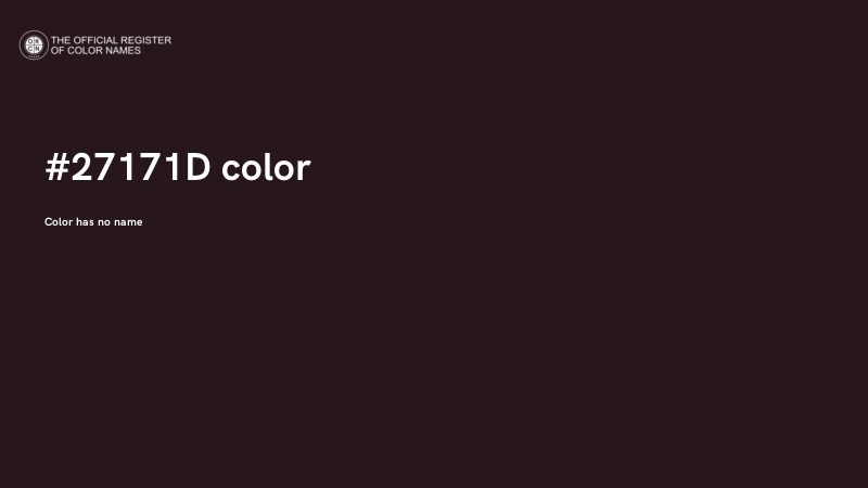 #27171D color image
