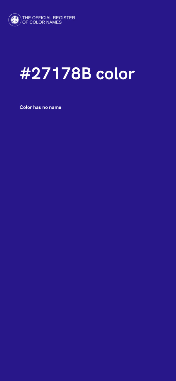 #27178B color image