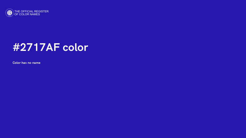 #2717AF color image