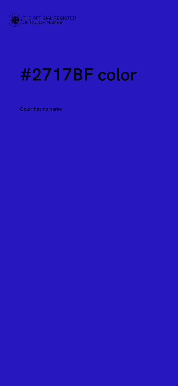 #2717BF color image