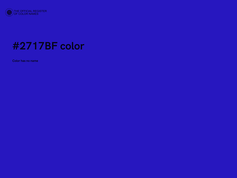 #2717BF color image