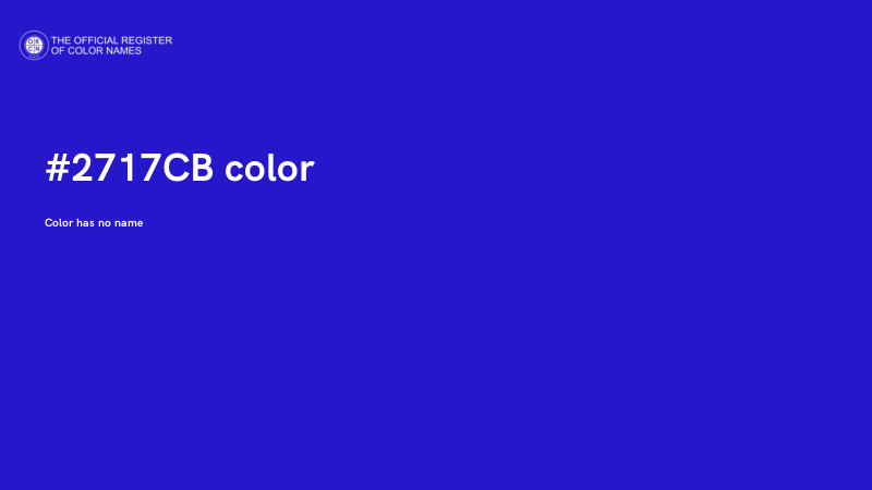 #2717CB color image