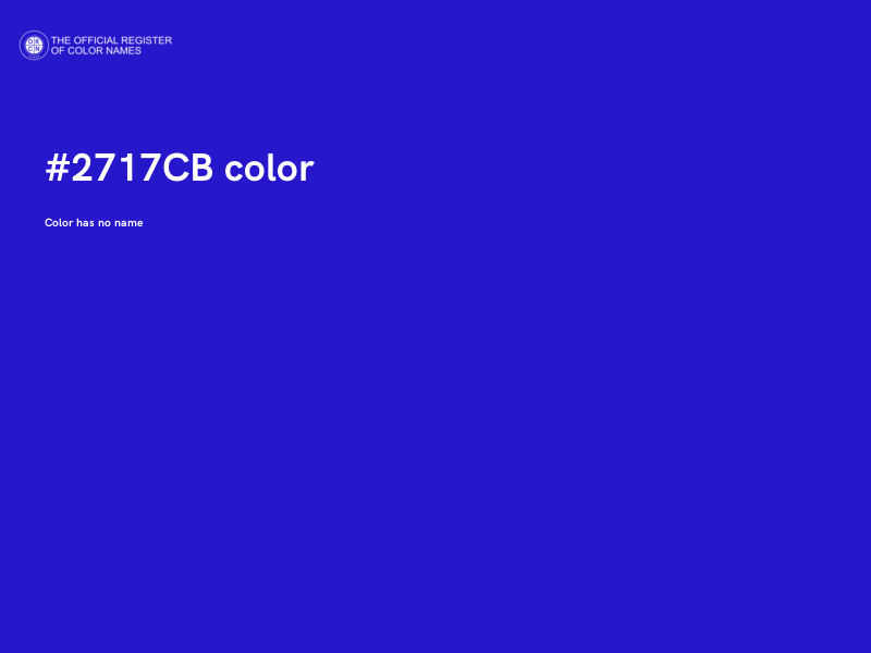 #2717CB color image