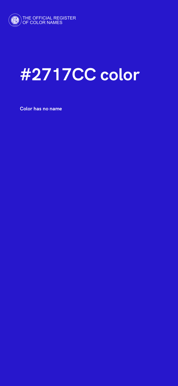 #2717CC color image