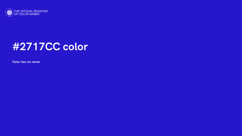 #2717CC color image