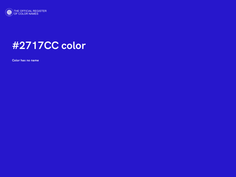 #2717CC color image