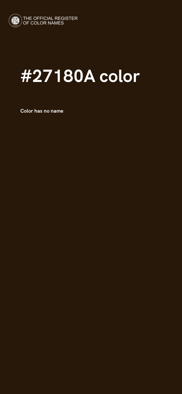 #27180A color image