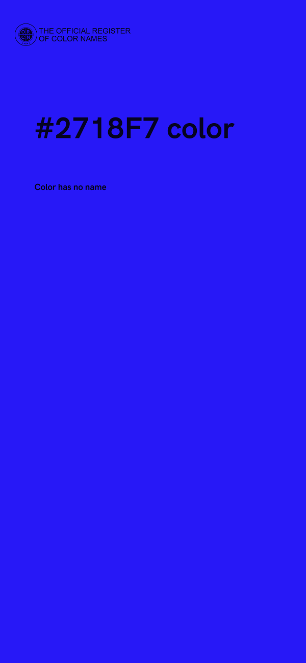 #2718F7 color image
