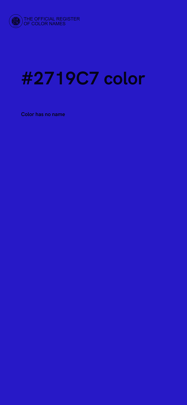 #2719C7 color image