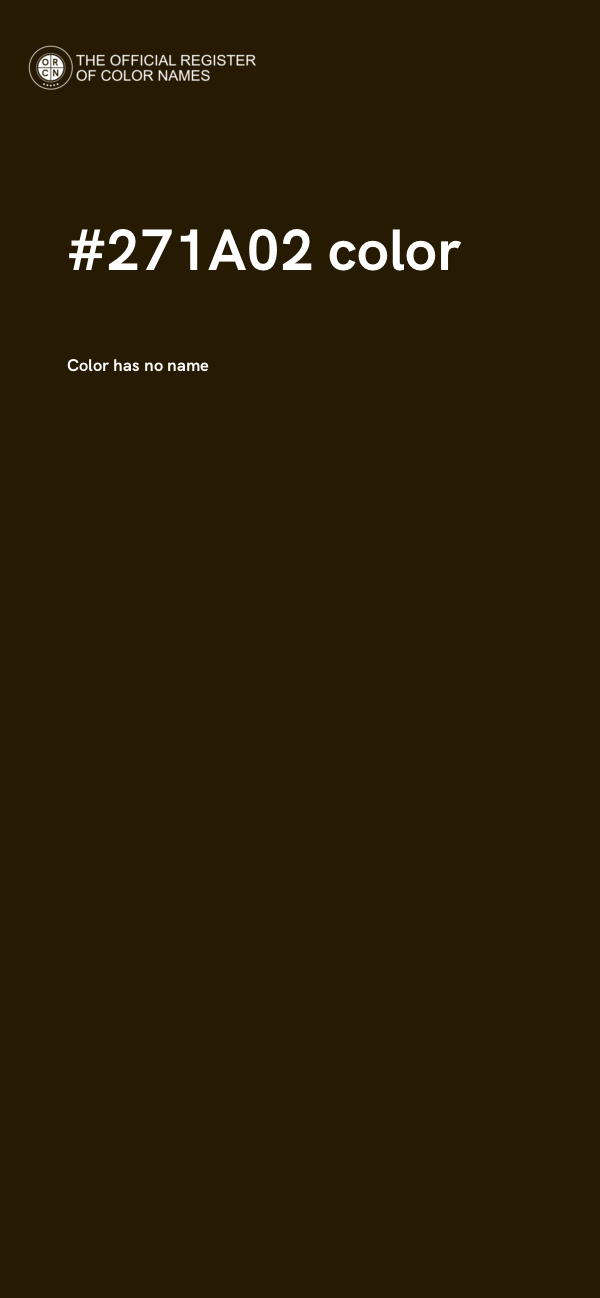 #271A02 color image