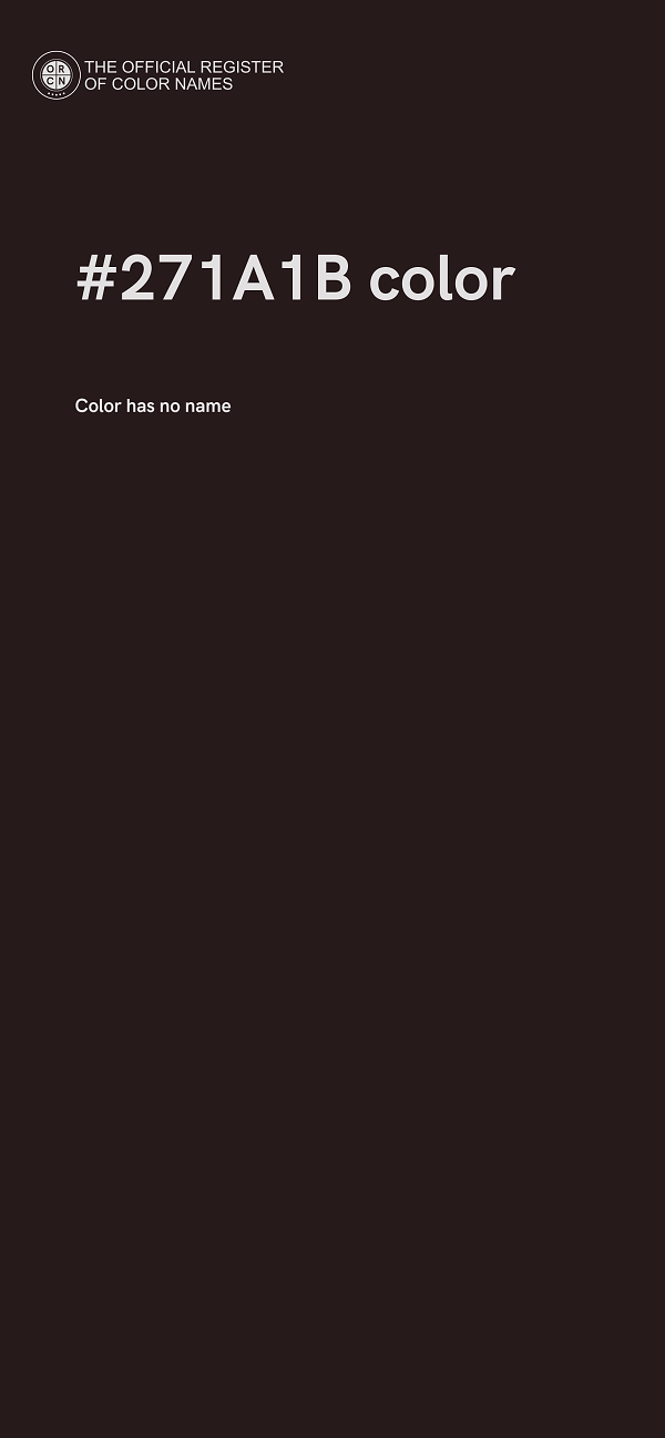 #271A1B color image