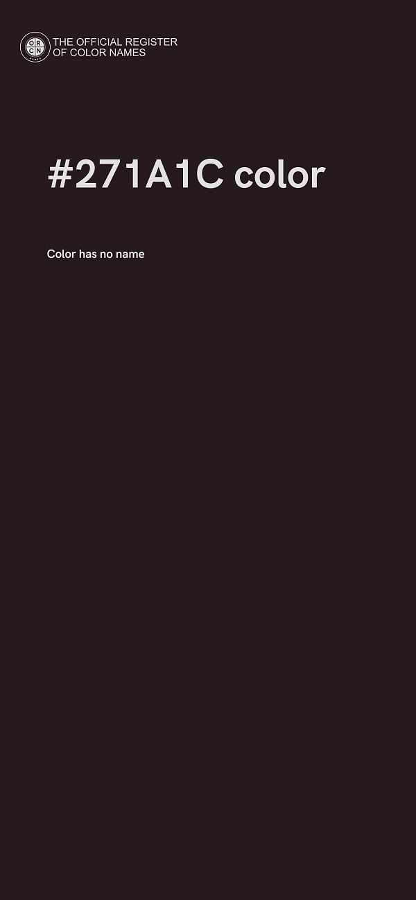 #271A1C color image