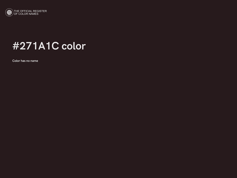 #271A1C color image