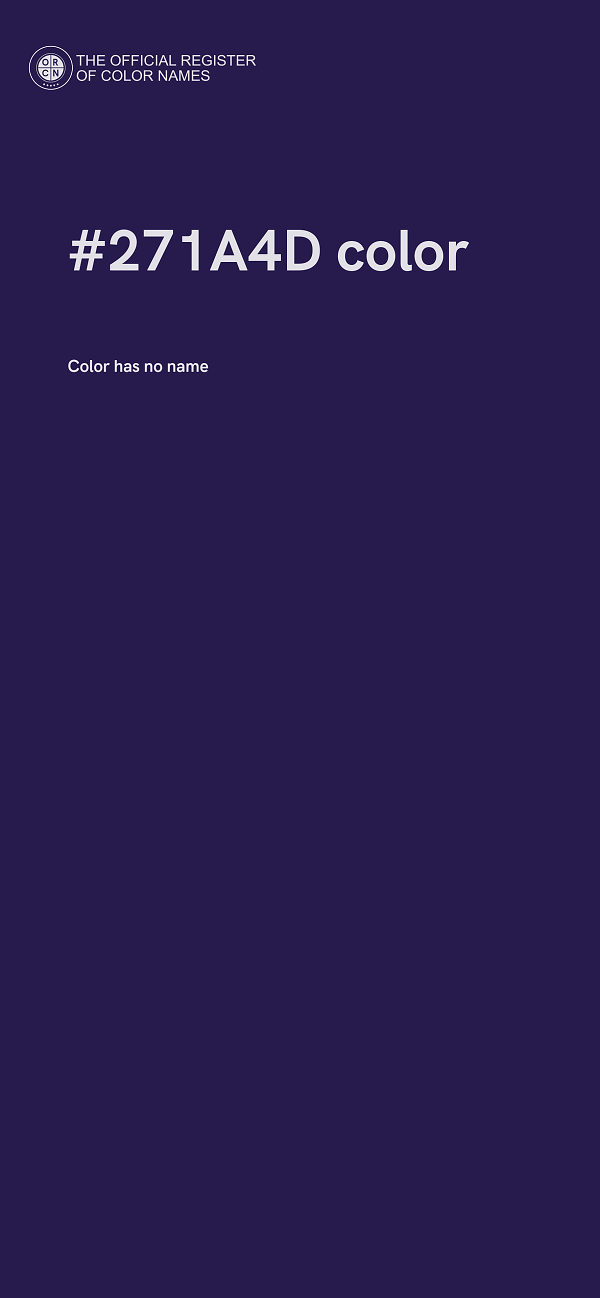 #271A4D color image