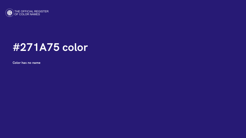 #271A75 color image