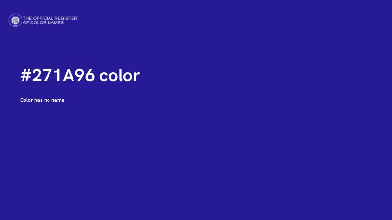 #271A96 color image