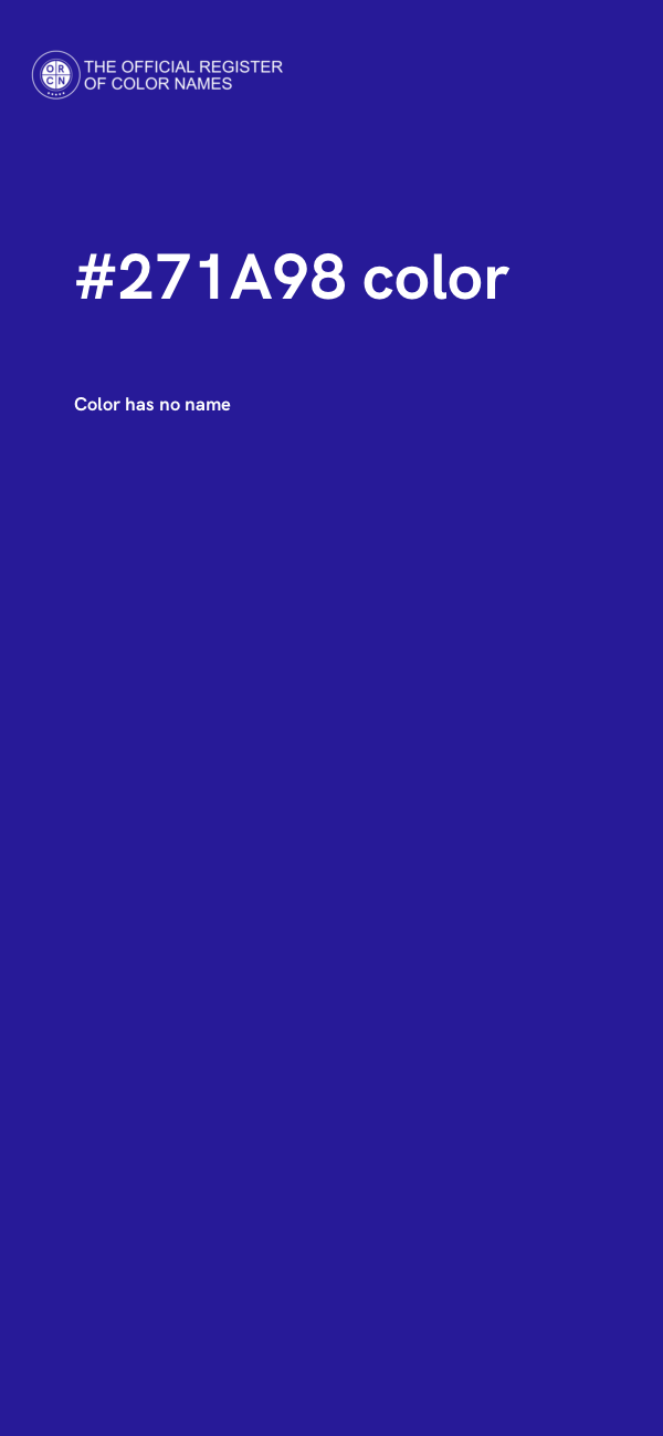 #271A98 color image