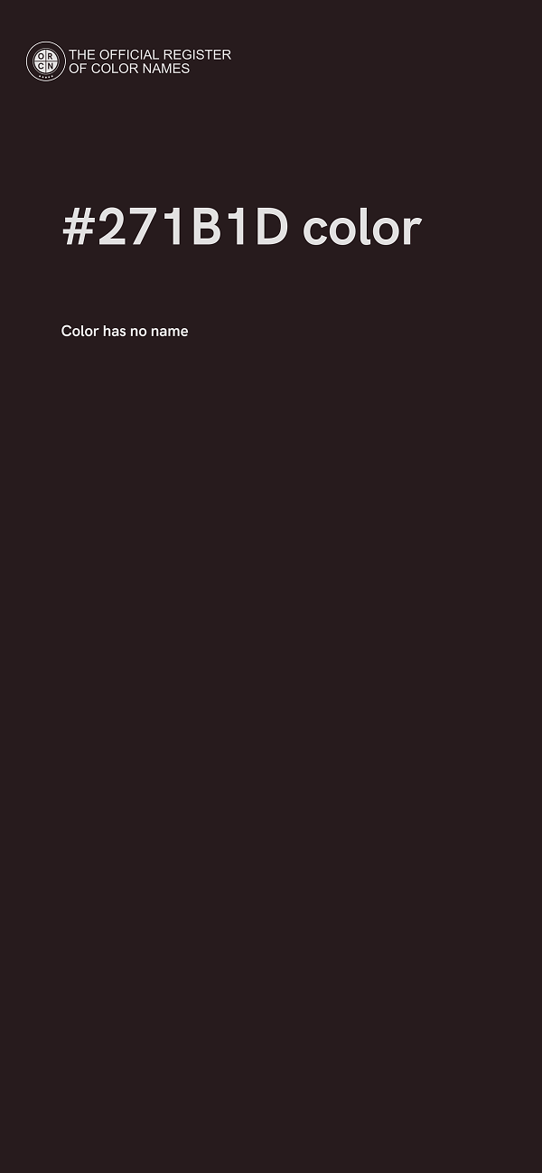 #271B1D color image