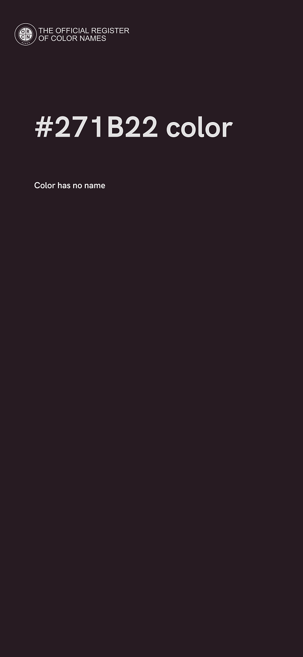 #271B22 color image