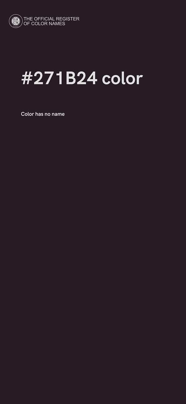 #271B24 color image