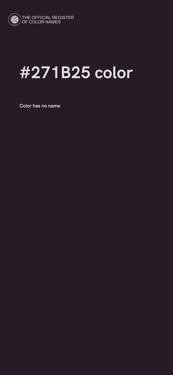 #271B25 color image