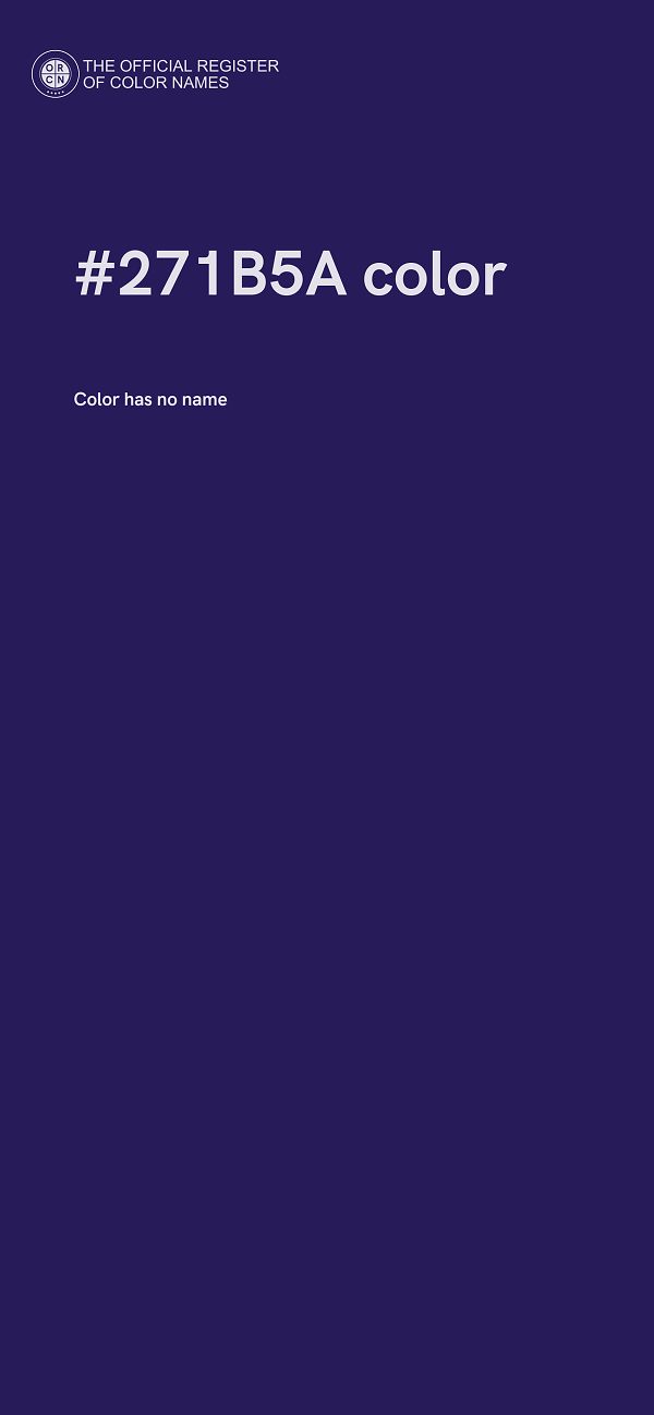 #271B5A color image