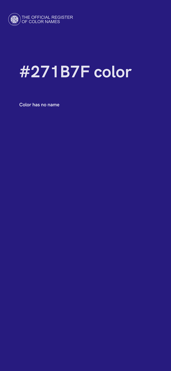 #271B7F color image