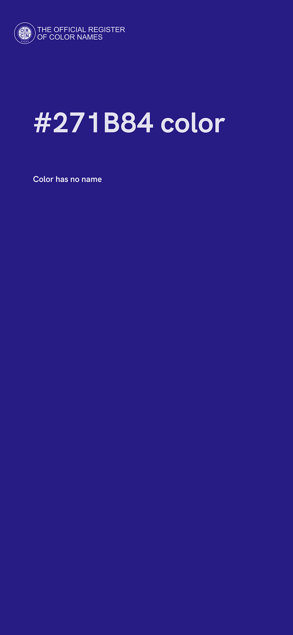 #271B84 color image