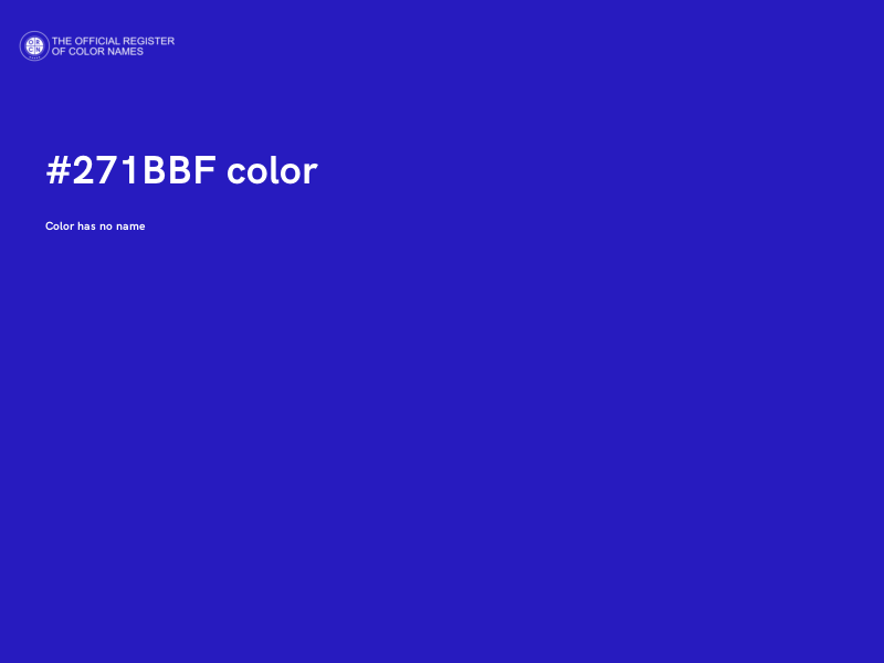 #271BBF color image
