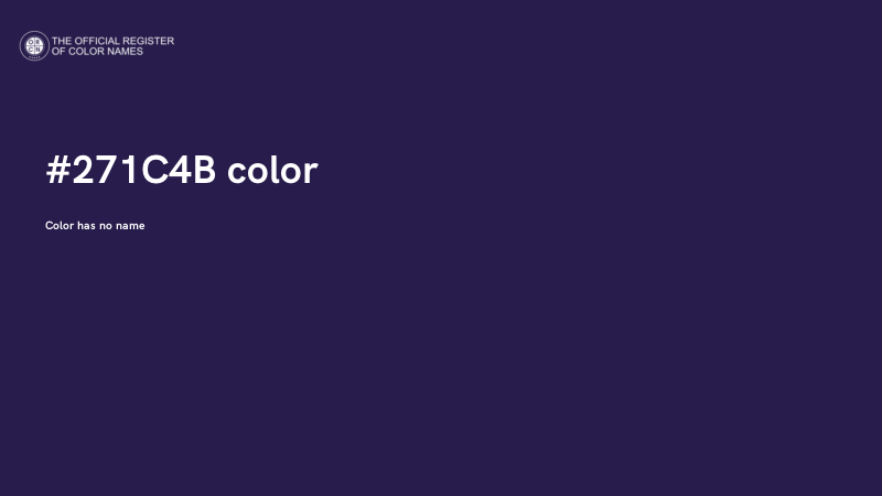 #271C4B color image