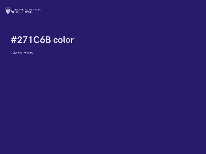 #271C6B color image