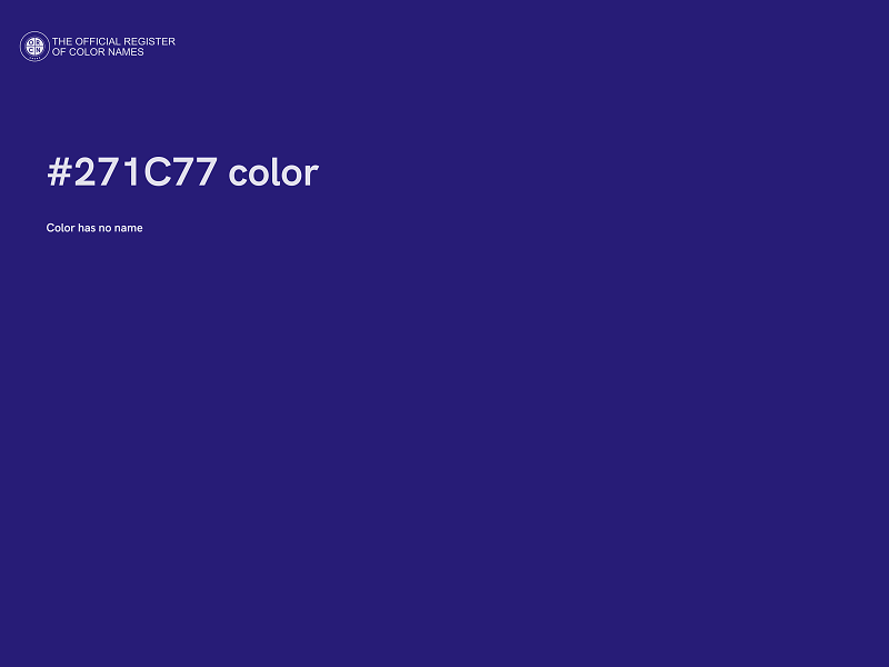 #271C77 color image