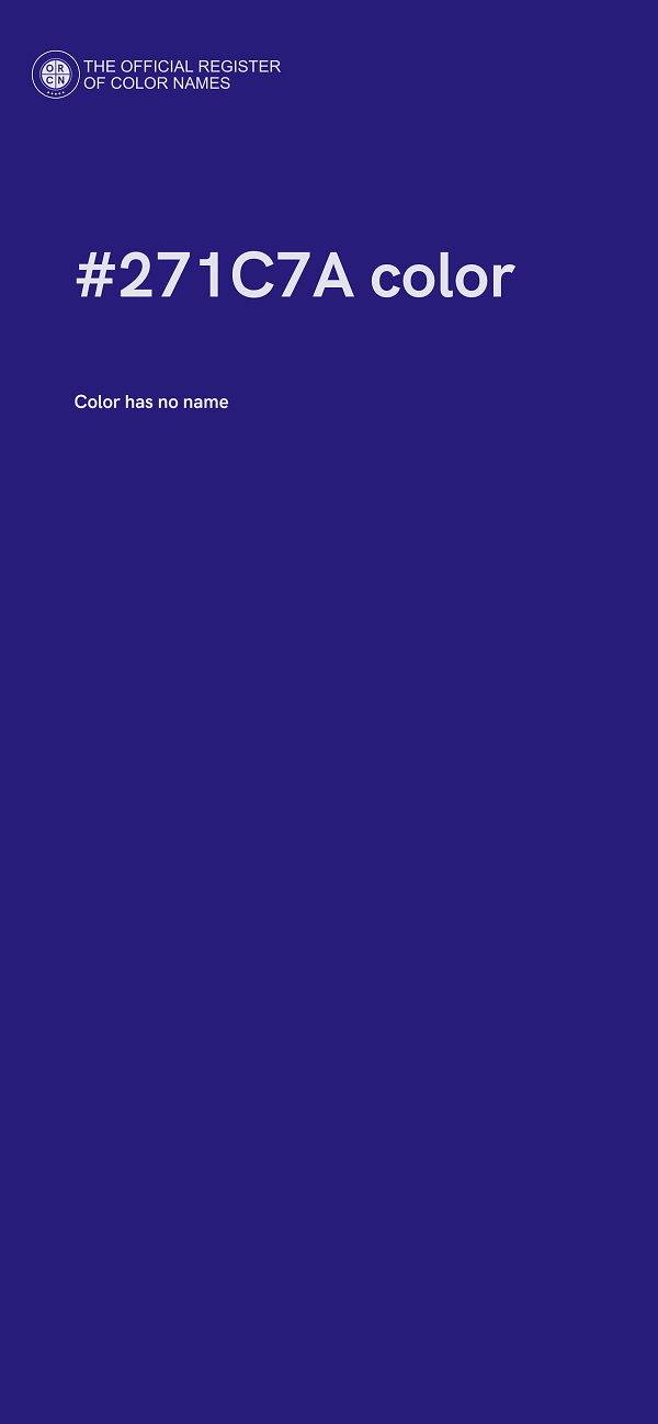 #271C7A color image