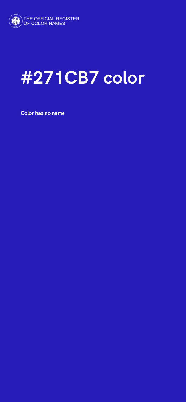 #271CB7 color image