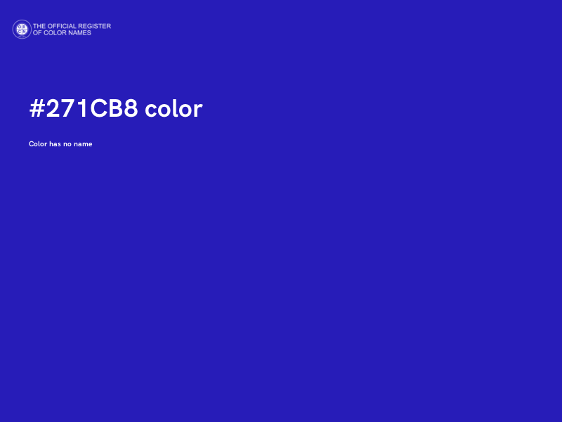 #271CB8 color image