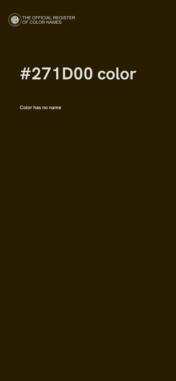 #271D00 color image