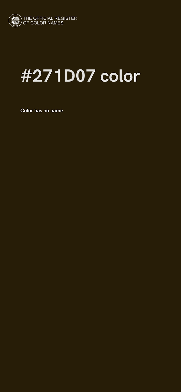 #271D07 color image