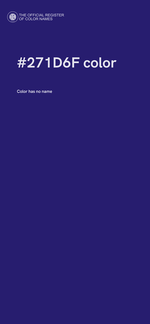 #271D6F color image